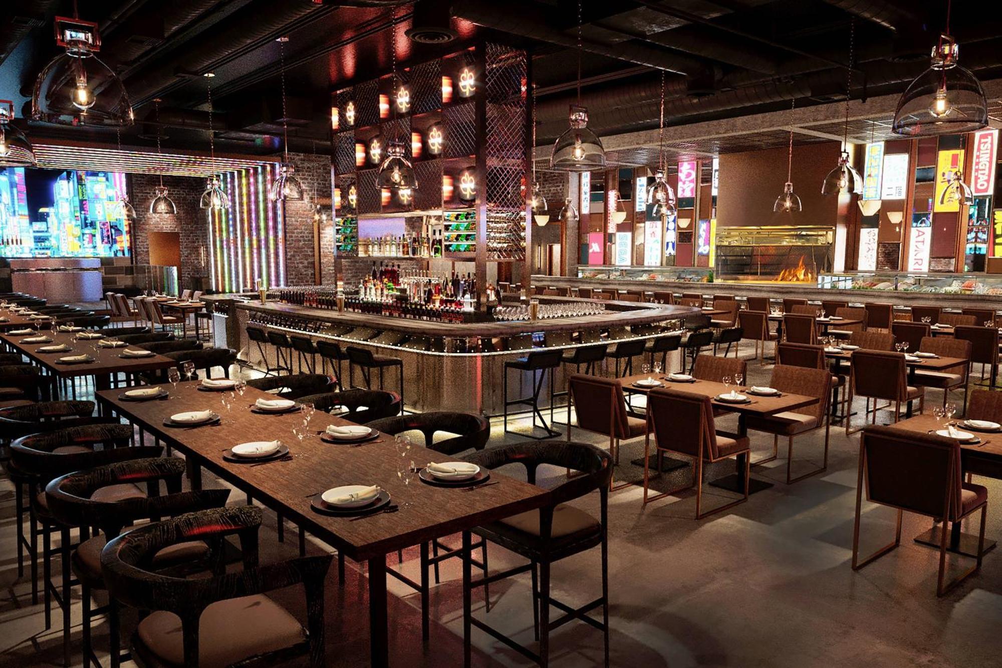 Marriott Resort Palm Jumeirah, Dubái Exterior foto Interior of a restaurant in Hong Kong